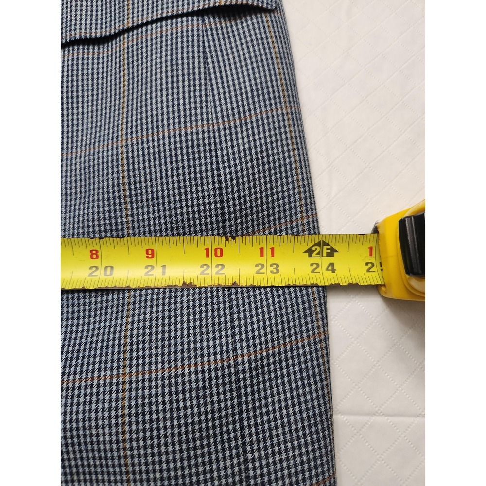 Canali Blazer Mens 54R Blue Plaid Wool Sport Coat Made In Italy Saks Fifth - Picture 9 of 16